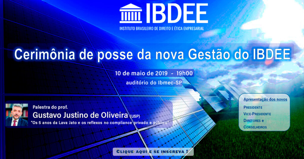 O evento é aberto ao público, será realizado às 19h00 no auditório do Ibmec-SP (a quem mais uma vez agradecemos pela sessão de seu espaço) e teremos a honra de contar com a palestra do professor de Direito Administrativo da Faculdade de Direito da USP e um dos maiores especialistas brasileiros em combate à corrupção e compliance ...