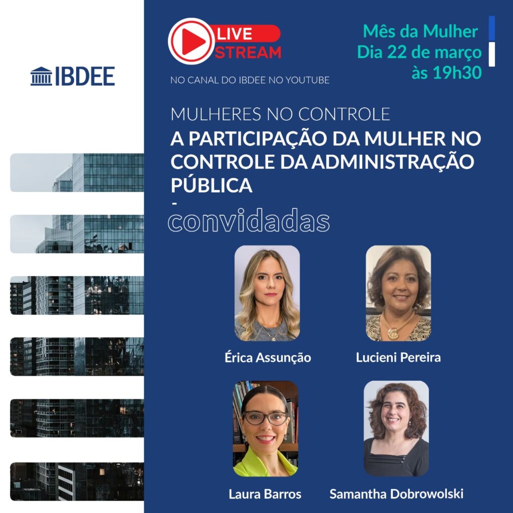 Live - A participação da mulher no controle da administração pública
