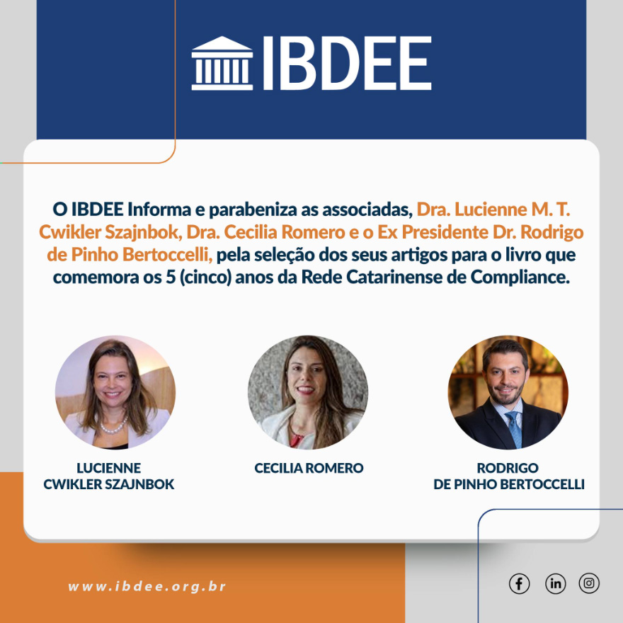 Membros do IBDEE tem artigos selecionados para livro comemorativo